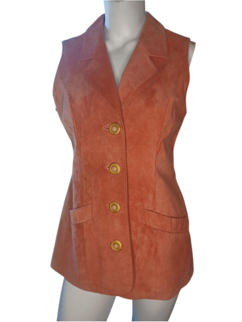 Vintage Danier suede vest L